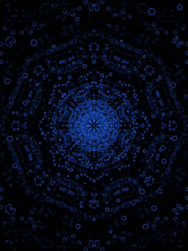 Neon Tunnel Magenta Fractal Mandala VJ Loop 3:4 iPad Portrait 60fps Screensaver