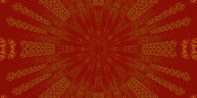 Neon Tunnel Orange Green Kaleidoscope Burst VJ Loop 2:1 Univisium 60fps Screensaver