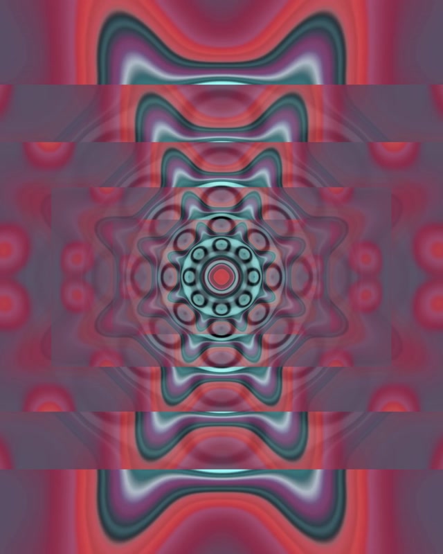 Pulsating Neon Tunnel Kaleidoscope | 4:5 Instagram | 60fps VJ Loop Screensaver