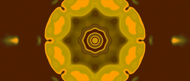 ส้ม อุโมงค์นีออน Mandala 21:9 Ultrawide 60fps Screensaver VJ Loop