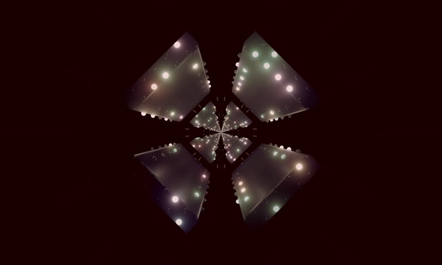 Neon Tunnel Fractal Kaleidoscope Burst VJ Loop 5:3 กว้าง 60fps ตัวรักษาหน้าจอ