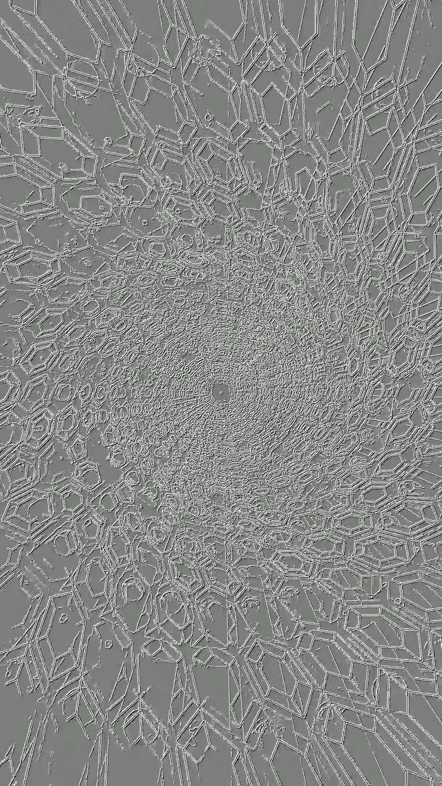 อุโมงค์นีออน เฟรกทัล คริสตัล วอร์เท็กซ์ Screensaver 9:16 Reels 60fps VJLoops