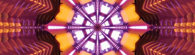 Neon Tunnel Kaleidoscope Vortex | 32:9 Ultrawide 60fps Screensaver