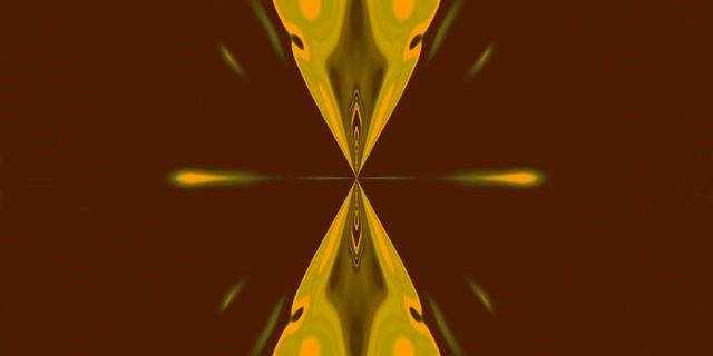 Golden Symmetrical Neon Tunnel VJ Loop 2:1 Univisium 60fps Screensaver