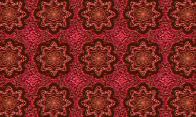 อุโมงค์นีออน แมนดาลาสีแดง วอร์เท็กซ์ สกรีนเซฟเวอร์ 5:3 Wide 60fps VJ Loop