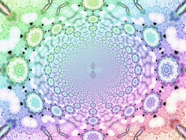 อุโมงค์นีออน Mandala Kaleidoscope Vj Loop 4:3 Classic 60fps Screensaver