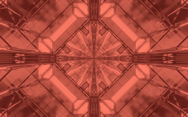 Neon Tunnel Red Kaleidoscope Star Burst VJ Loop 60fps 16:10 MacBook Screensaver คาไลโดสโคป
