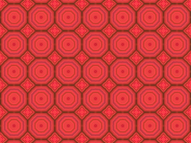 Red Octagon Neon Tunnel ตัวรักษาหน้าจอ 4:3 Classic 60fps VJ Loop