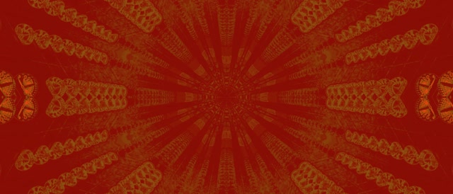 อุโมงค์นีออนส้มเขียว Kaleidoscope ระเบิด VJLoops 21:9 Ultrawide 60fps Screensaver