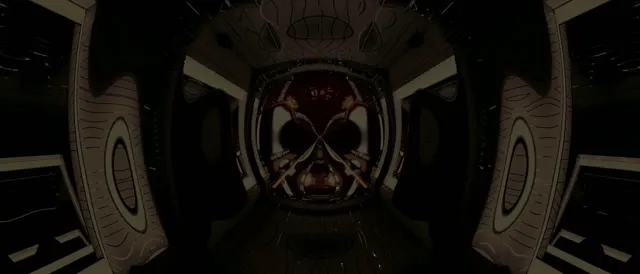 Neon Tunnel VJ Loop 21:9 Ultrawide 60fps Screensaver Pulsating Red Corridor