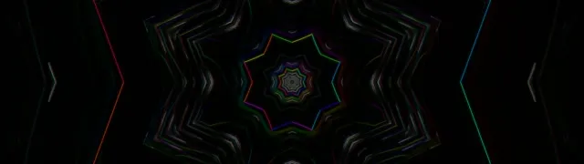 Neon Tunnel Kaleidoscope VJ Loop 32:9 Ultrawide 60fps Screensaver