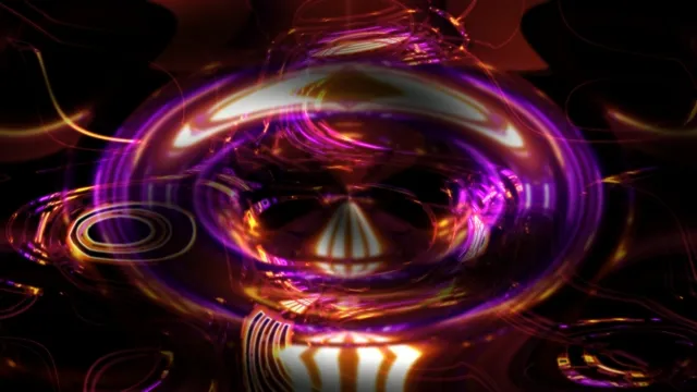 Neon Tunnel Screensaver 4K 60fps Purple Orange VJ Loop Windows PC
