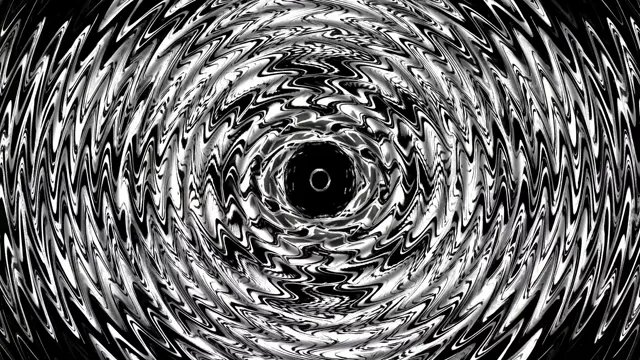 Black White Neon Tunnel Swirl Screensaver 4k UHD 60fps Vj Loop
