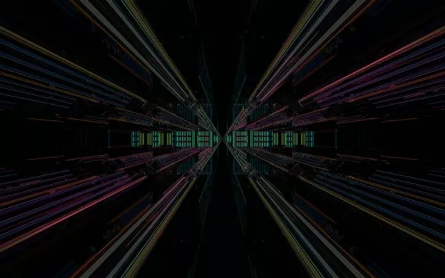 Neon Tunnel Vj Loop 60fps Radiating Light Rays 16:10 Screensaver