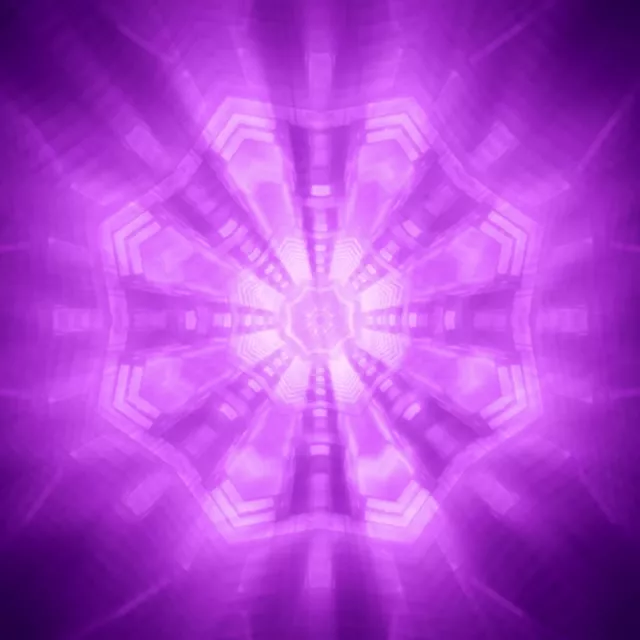 1:1 Square 60fps Screensaver Neon Tunnel Pulsating Kaleidoscope VJ Loop