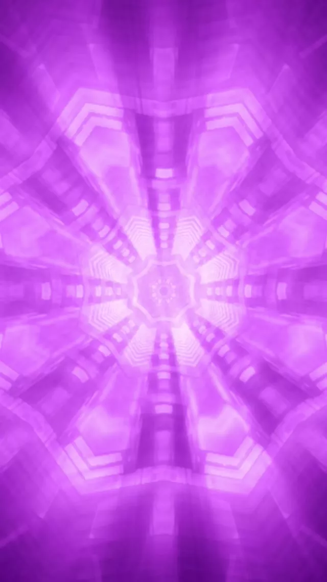 9:16 reels 60fps Neon Tunnel Pulsating Hexagon Vj Loop Screensaver