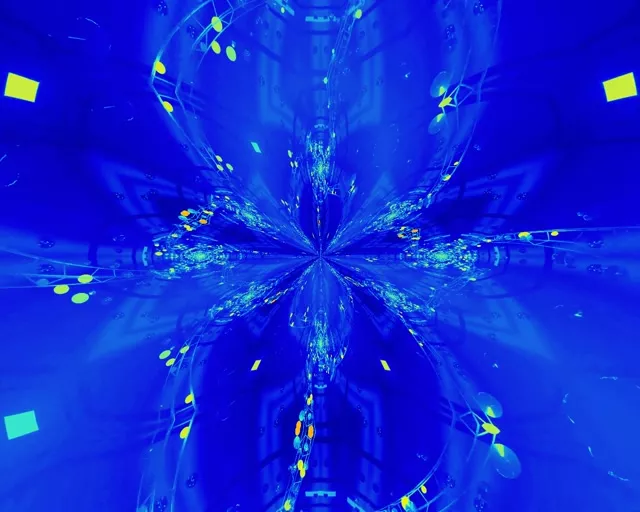 5:4 industrial neon tunnel radial vortex burst 60fps screensaver vj loop