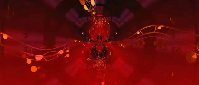 Red Neon Tunnel Pulsating Orbs 21:9 Ultrawide 60fps VJ Loop Screensaver