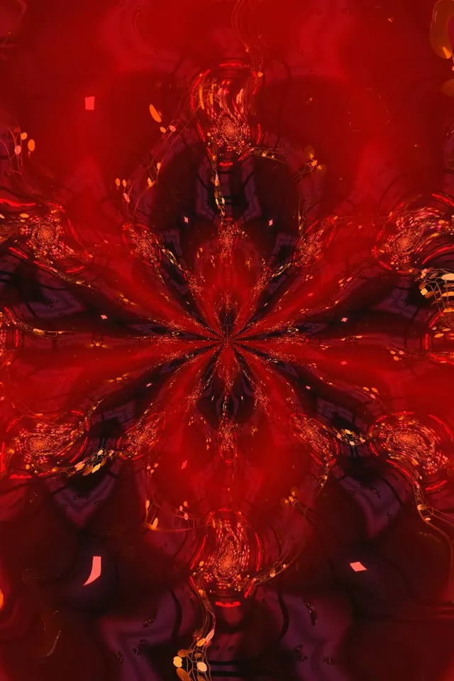 Red Radial Burst Neon Tunnel 9:16 Reels 60fps VJ Loop Screensaver