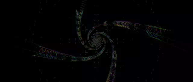Spiraling Neon Tunnel VJ Loop 21:9 Ultrawide 60fps Screensaver