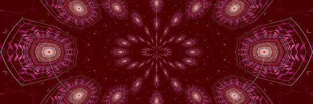 Pulsating Neon Tunnel VJ Loop 3:1 Triple Wide 60fps Screensaver Kaleidoscope