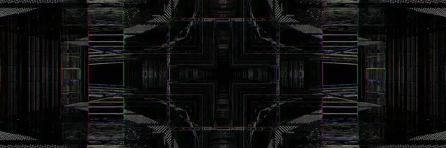 Neon Tunnel Kaleidoscope Grid | 3:1 Triple Wide 60fps VJ Loop Screensaver