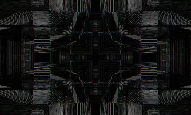 Neon Tunnel Kaleidoscope Mirror Vortex 5:3 Wide 60fps Screensaver VJ Loop