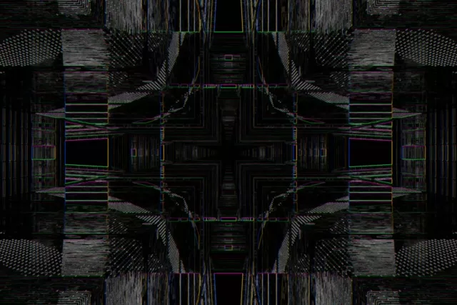 Neon Tunnel Kaleidoscope Mirror | 3:2 Surface 60fps VJ Loop Screensaver