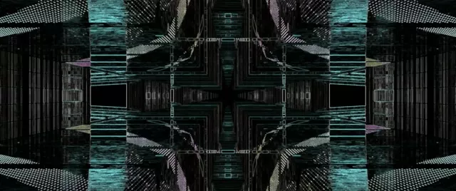 Neon Tunnel Mirrored Cross Vortex 2.39:1 Cinemascope 60fps VJ Loop Screensaver