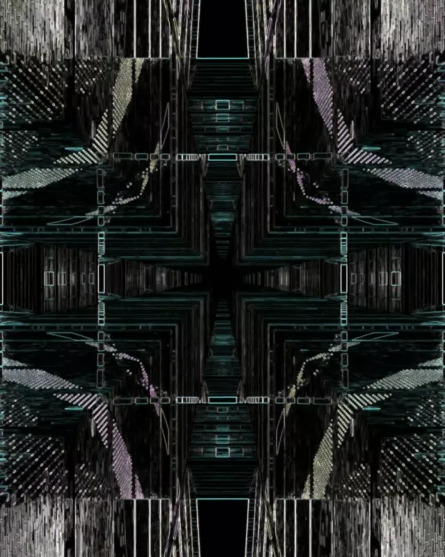 Neon Tunnel Kaleidoscope | 4:5 Instagram 60fps Screensaver VJ Loop