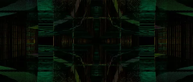 Neon Tunnel Symmetrical Grid Vortex 21:9 Ultrawide 60fps Screensaver Loop