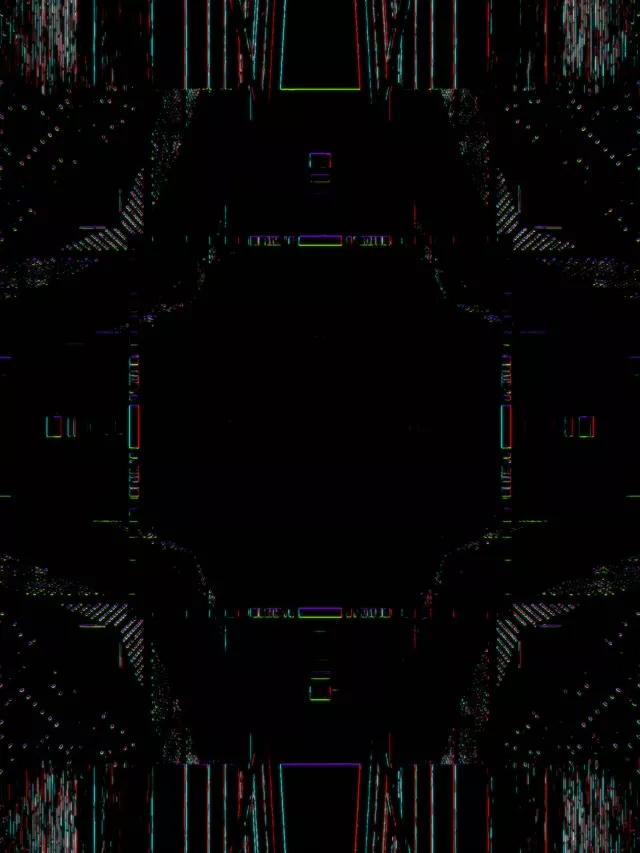 Neon Tunnel Pulsating Grid 3:4 iPad Portrait 60fps VJ Loop Screensaver