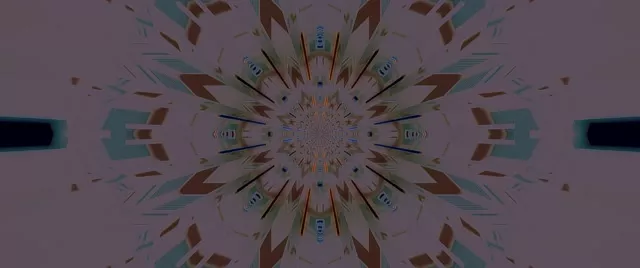 Radiant Kaleidoscope Neon Tunnel | VJ Loop 60fps 2.39:1 Screensaver