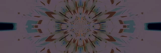 Radiant Kaleidoscope Neon Tunnel 3:1 Triple Wide 60fps VJ Loop Screensaver