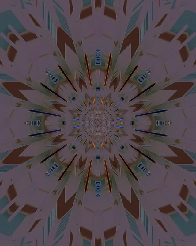 Kaleidoscope Neon Tunnel VJ Loop 4:5 Instagram 60fps Screensaver