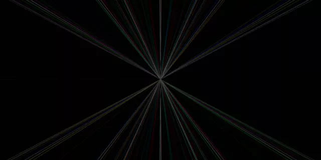 Neon Tunnel Radiating Light Burst 2:1 Univisium 60fps VJ Loop Screensaver