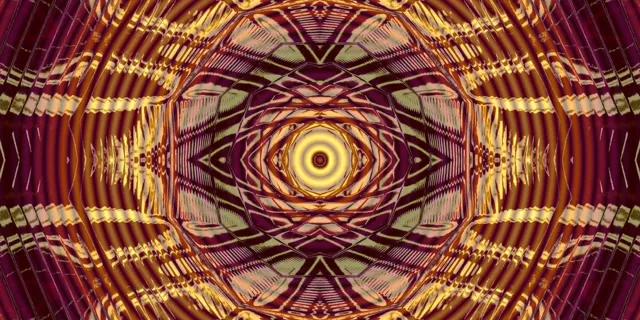 Hypnotic Golden Eye Neon Tunnel VJ Loop 60fps 2:1 Univisium Screensaver