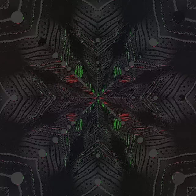 Neon Tunnel Kaleidoscope Vortex | 1:1 Square 60fps Screensaver Loop