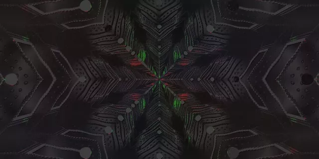 Kaleidoscope Neon Tunnel VJ Loop 2:1 Univisium 60fps Screensaver Motion
