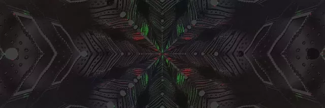 Neon Tunnel Kaleidoscope Vortex 3:1 Triple Wide 60fps Screensaver Loop