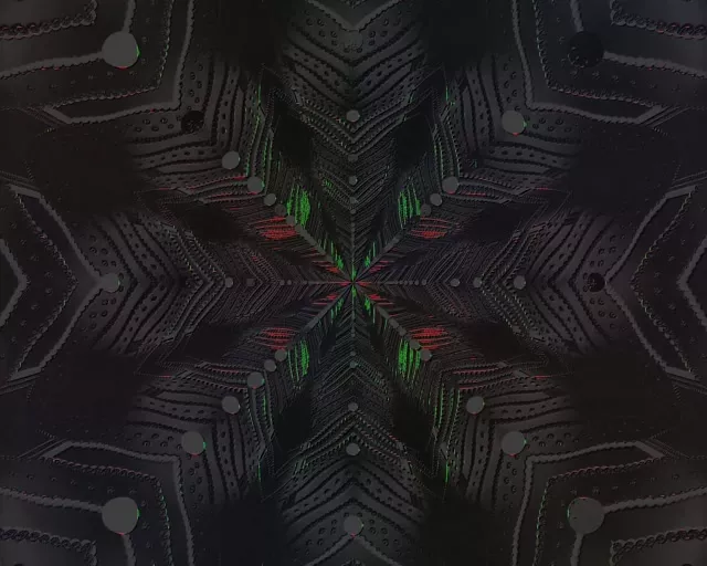 5:4 Industrial Neon Tunnel Kaleidoscope Vortex 60fps Screensaver Loop