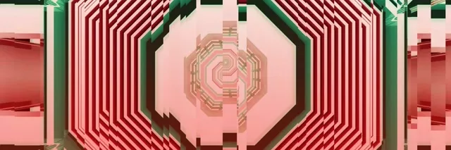 Neon Tunnel Spiraling Diamond Vortex VJ Loop 3:1 60fps Screensaver