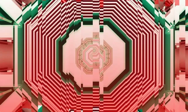 Neon Tunnel Spiral Diamond Vortex VJ Loop 60fps 5:3 Screensaver