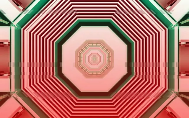 Neon Tunnel Octagon Vortex 60fps Screensaver 16:10 Macbook VJ Loop