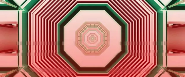 Neon Tunnel Pink Octagon Vortex Loop 60fps 2.39:1 Screensaver