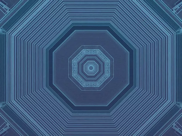 4K Neon Tunnel Octagon Vortex 60fps VJ Loop Screensaver