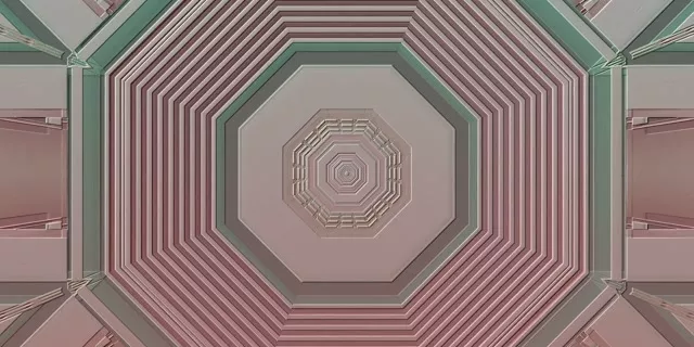 Octagonal Neon Tunnel | 2:1 Univisium | 60fps VJ Loop Screensaver