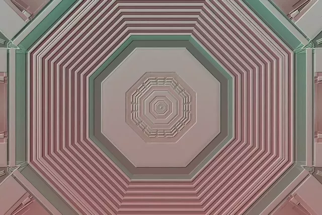 Octagonal Neon Tunnel 3:2 Surface 60fps Screensaver VJ Loop