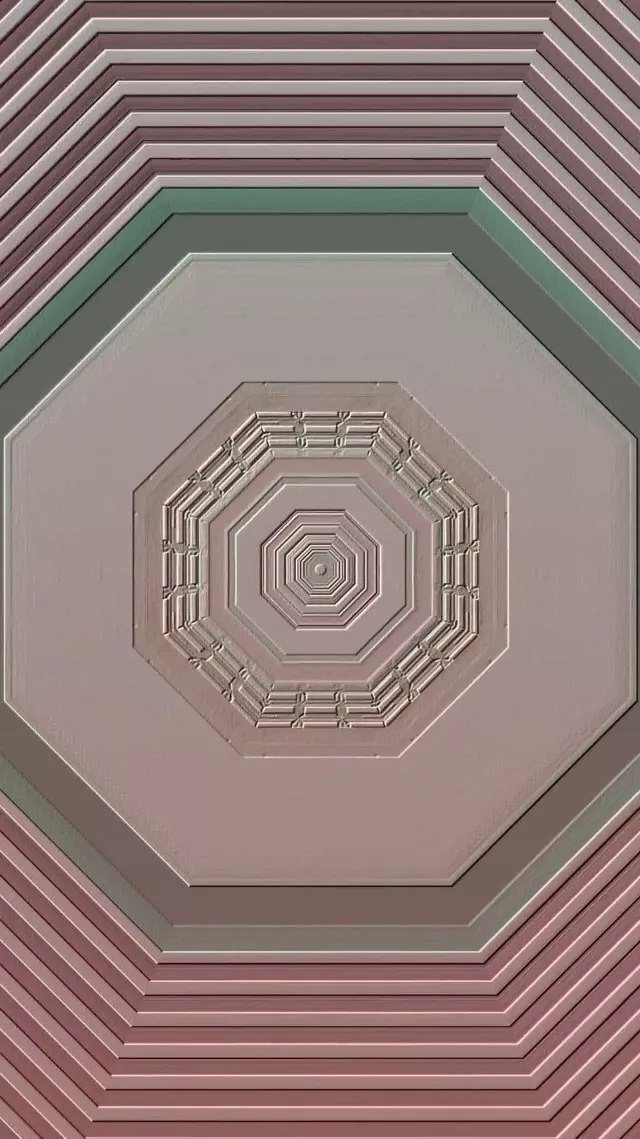 Octagonal Neon Tunnel 9:16 Reels 60fps Screensaver Loop VJ Animation