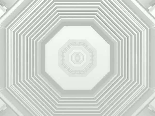 Octagonal Neon Tunnel 4:3 Classic 60fps Screensaver VJ Loop